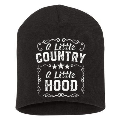 A Little Bit Country A Little Bit Hood Music Concert Gift Short Acrylic Beanie