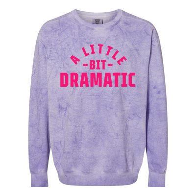 A Little Bit Dramatic Colorblast Crewneck Sweatshirt