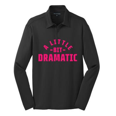 A Little Bit Dramatic Silk Touch Performance Long Sleeve Polo