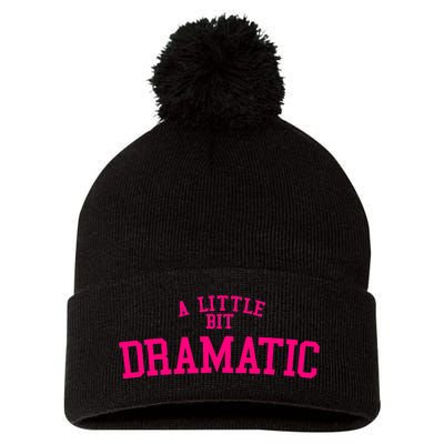 A Little Bit Dramatic Pom Pom 12in Knit Beanie