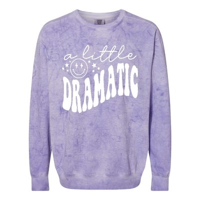 A Little Bit Dramatic Colorblast Crewneck Sweatshirt