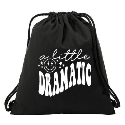 A Little Bit Dramatic Drawstring Bag