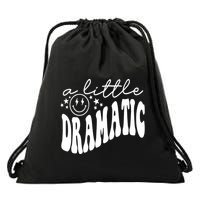 A Little Bit Dramatic Drawstring Bag