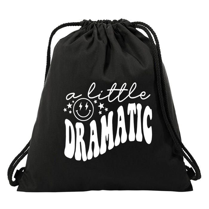 A Little Bit Dramatic Drawstring Bag