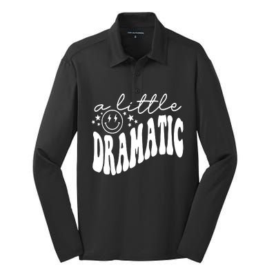 A Little Bit Dramatic Silk Touch Performance Long Sleeve Polo