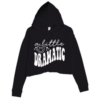 A Little Bit Dramatic Crop Fleece Hoodie