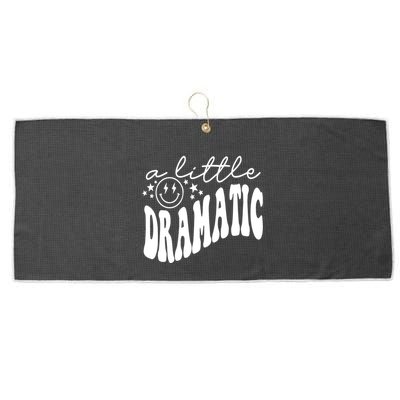 A Little Bit Dramatic Large Microfiber Waffle Golf Towel