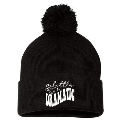 A Little Bit Dramatic Pom Pom 12in Knit Beanie