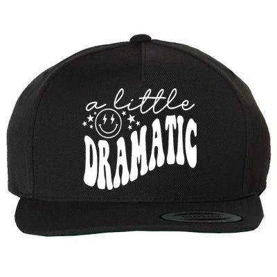 A Little Bit Dramatic Wool Snapback Cap