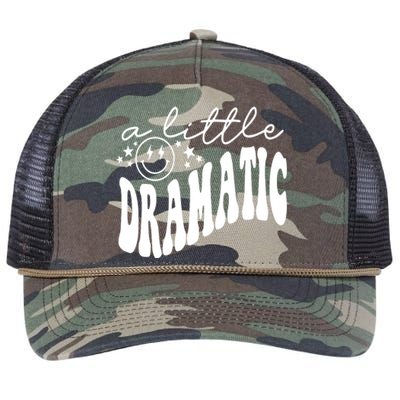 A Little Bit Dramatic Retro Rope Trucker Hat Cap