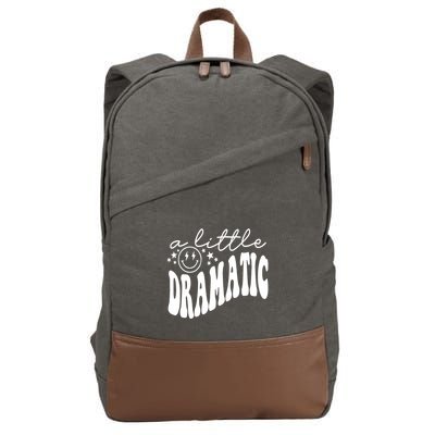 A Little Bit Dramatic Cotton Canvas Backpack