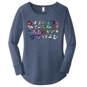 Alphabet Lore But Japanese Transform Meaningful Gift Women's Perfect Tri Tunic Long Sleeve Shirt