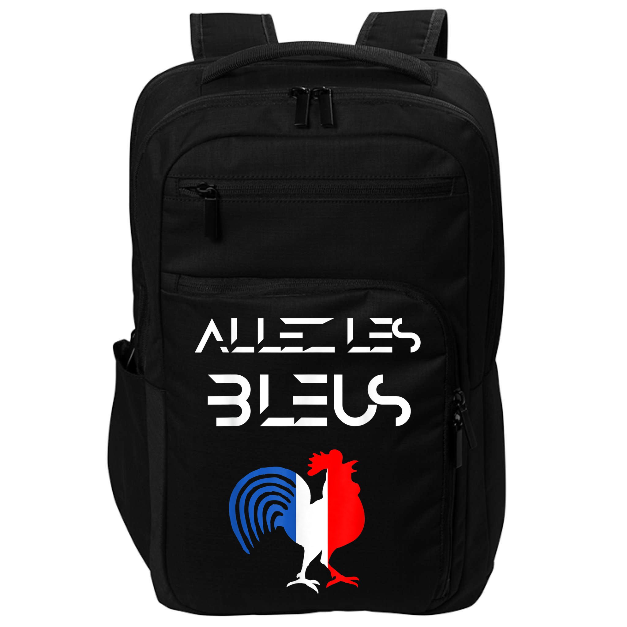 Allez les Bleus France Soccer World Football Hen French Flag Impact Tech Backpack