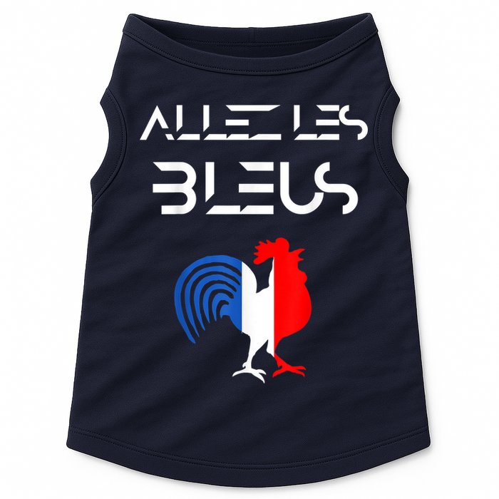 Allez les Bleus France Soccer World Football Hen French Flag Doggie Tank