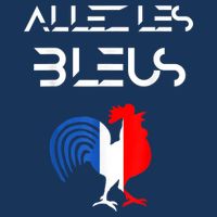 Allez les Bleus France Soccer World Football Hen French Flag Doggie Tank
