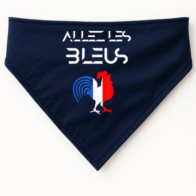 Allez les Bleus France Soccer World Football Hen French Flag USA-Made Doggie Bandana