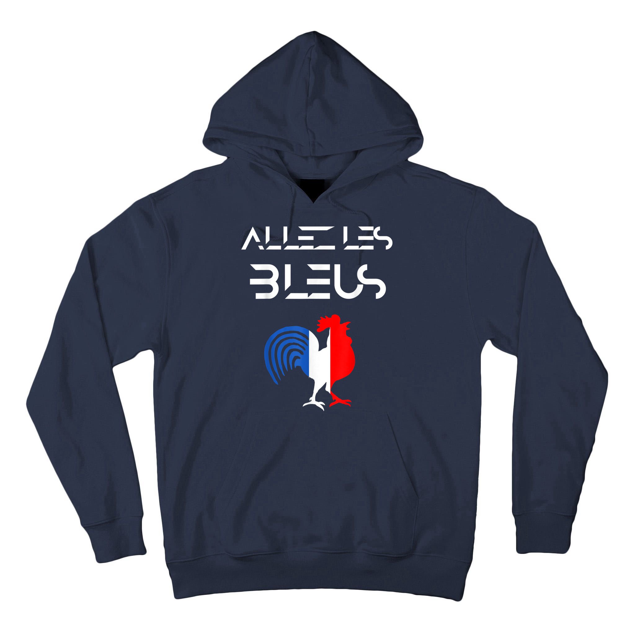 Allez les Bleus France Soccer World Football Hen French Flag Tall Hoodie
