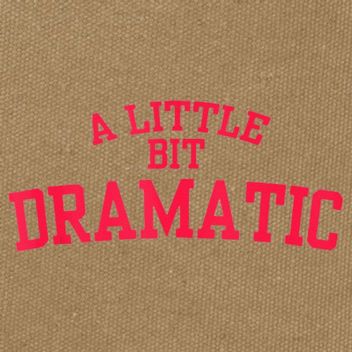 A Little Bit Dramatic Cotton Canvas Backpack
