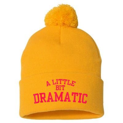 A Little Bit Dramatic Pom Pom 12in Knit Beanie
