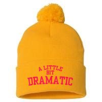 A Little Bit Dramatic Pom Pom 12in Knit Beanie