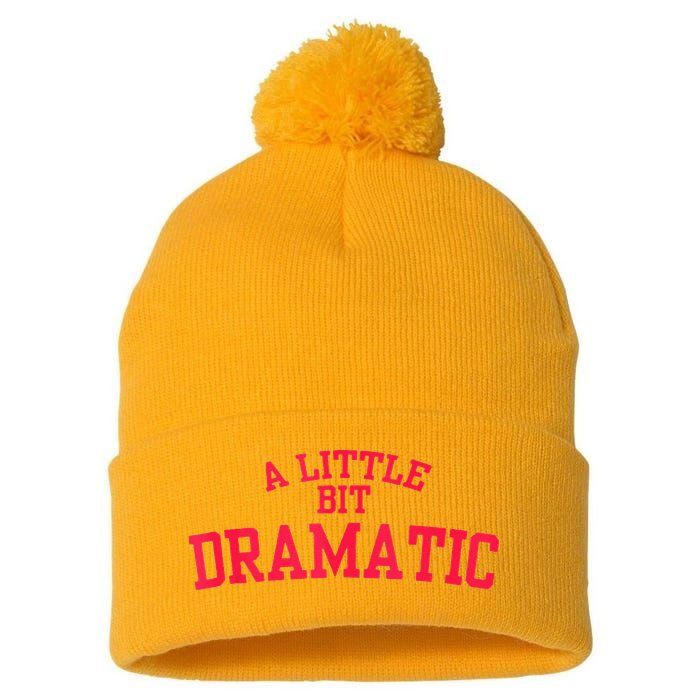 A Little Bit Dramatic Pom Pom 12in Knit Beanie