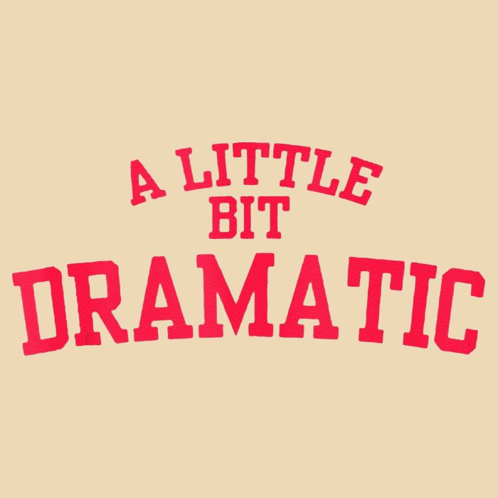 A Little Bit Dramatic Zip Tote Bag