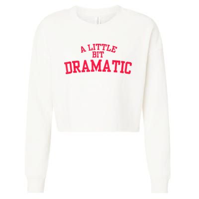 A Little Bit Dramatic Cropped Pullover Crew