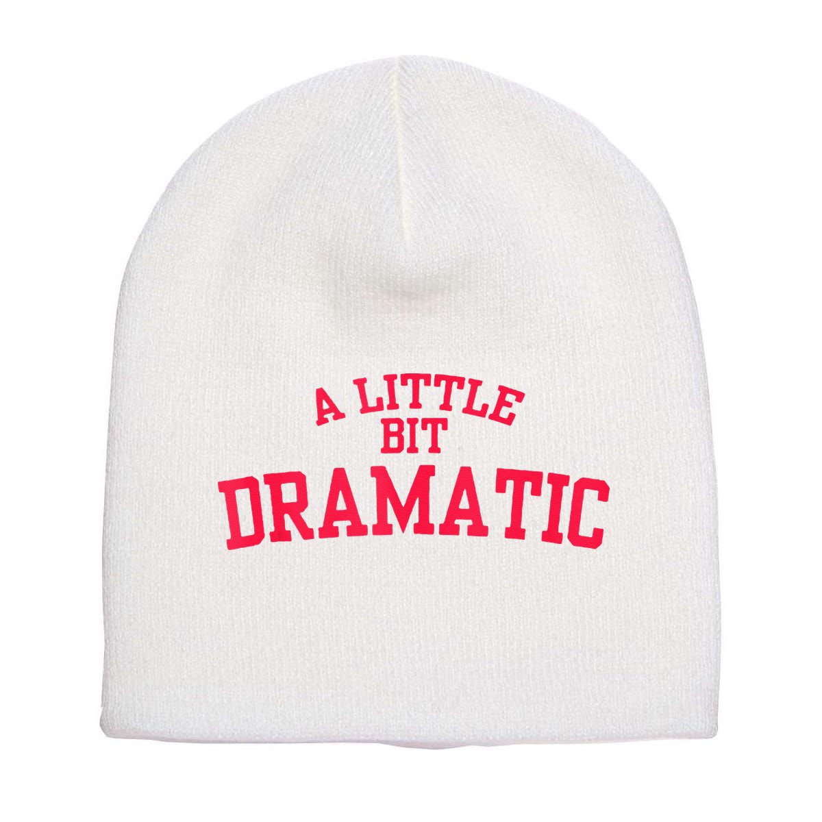 A Little Bit Dramatic Short Acrylic Beanie