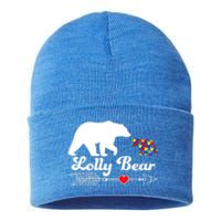 Autism Lolly Bear Puzzle Autism Awareness Autistic Support Gift Sustainable Knit Beanie