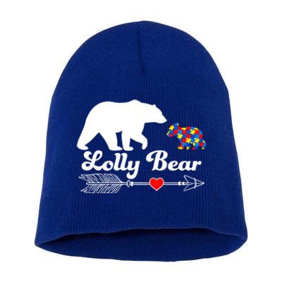 Autism Lolly Bear Puzzle Autism Awareness Autistic Support Gift Short Acrylic Beanie