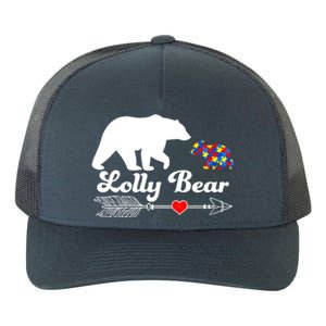 Autism Lolly Bear Puzzle Autism Awareness Autistic Support Gift Yupoong Adult 5-Panel Trucker Hat