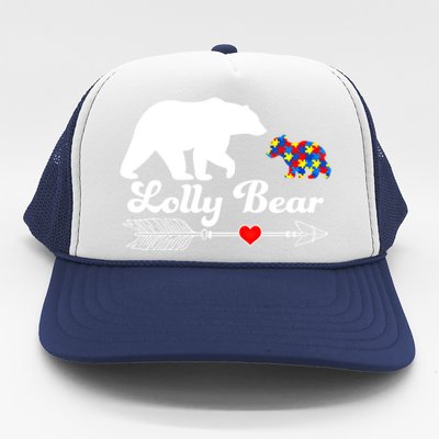 Autism Lolly Bear Puzzle Autism Awareness Autistic Support Gift Trucker Hat