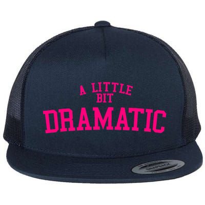 A Little Bit Dramatic Funny Halloween Queen Girls Flat Bill Trucker Hat