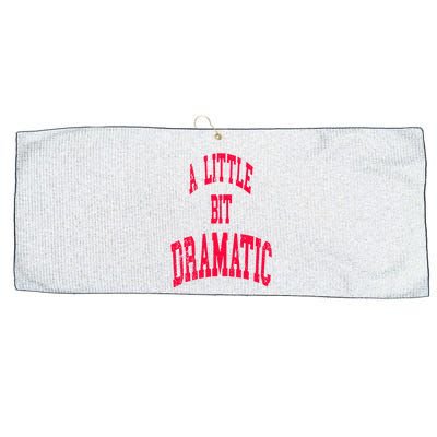 A Little Bit Dramatic Large Microfiber Waffle Golf Towel