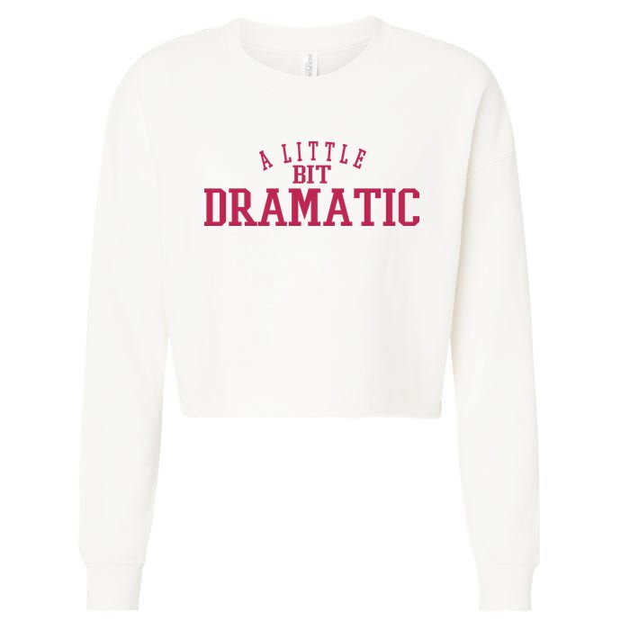 A Little Bit Dramatic Cropped Pullover Crew