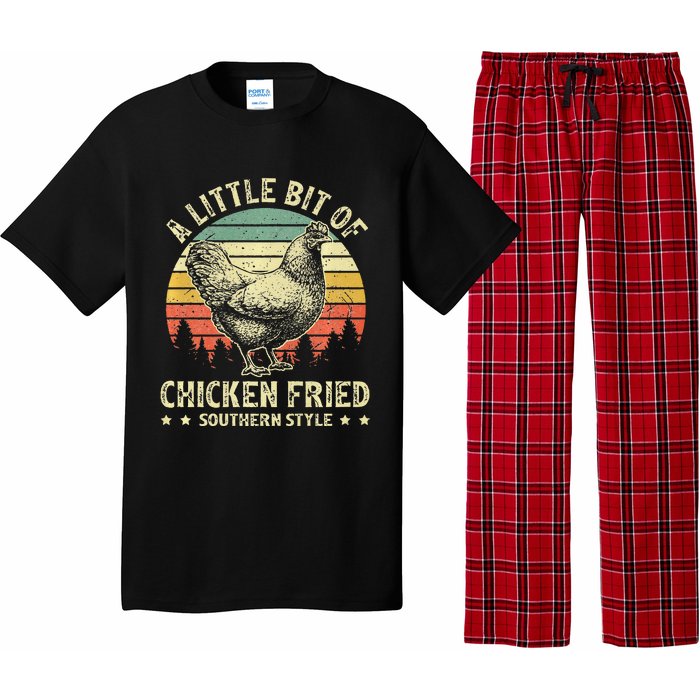 A Little Bit Of Chicken Fried Southern Fast Food Lover Pajama Set