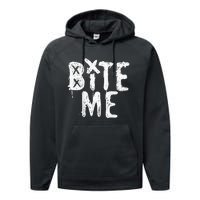 Avril Lavigne Bite Me Two Sided Performance Fleece Hoodie