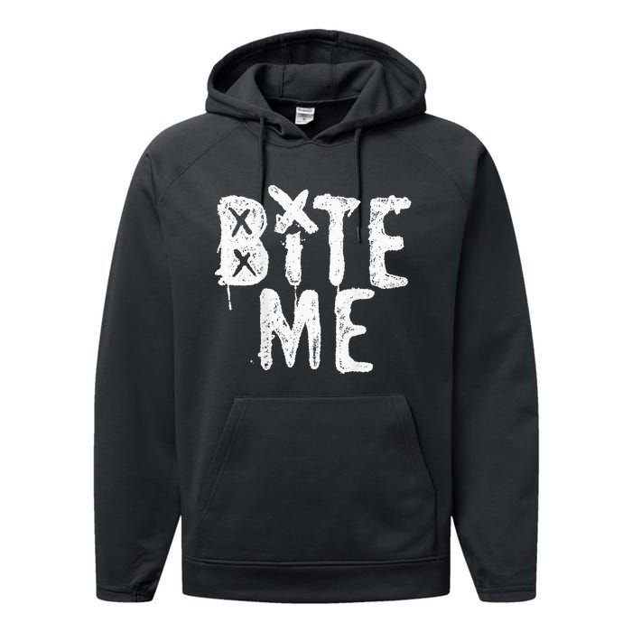 Avril Lavigne Bite Me Two Sided Performance Fleece Hoodie