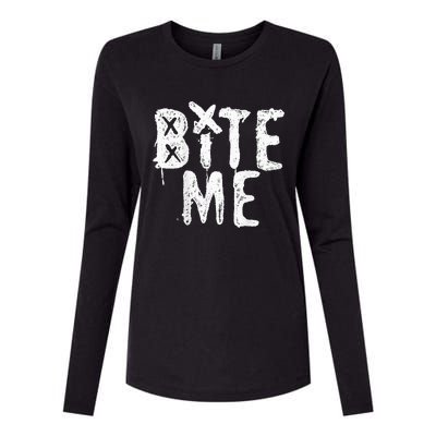 Avril Lavigne Bite Me Two Sided Womens Cotton Relaxed Long Sleeve T-Shirt