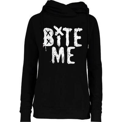 Avril Lavigne Bite Me Two Sided Womens Funnel Neck Pullover Hood