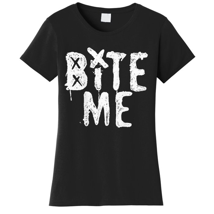 Avril Lavigne Bite Me Two Sided Women's T-Shirt