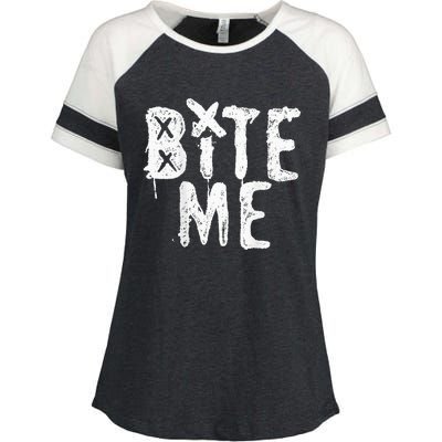 Avril Lavigne Bite Me Two Sided Enza Ladies Jersey Colorblock Tee