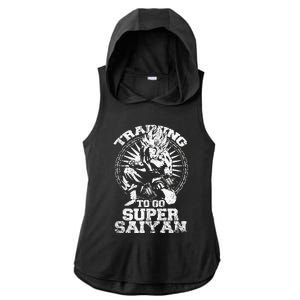 Anime Lover Bodybuilder Funny Workout Fitness Gym Gift Ladies PosiCharge Tri-Blend Wicking Draft Hoodie Tank