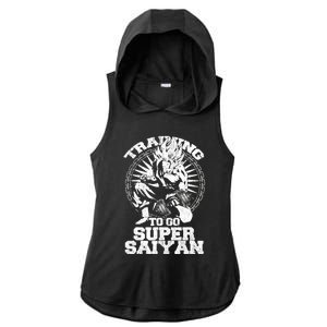 Anime Lover Bodybuilder Funny Workout Fitness Gym Gift Ladies PosiCharge Tri-Blend Wicking Draft Hoodie Tank