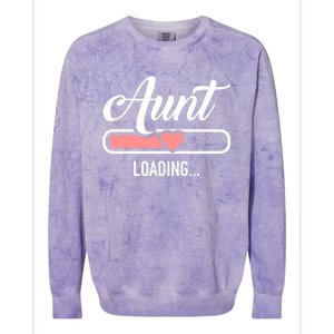 Aunt Loading Bar Gift Colorblast Crewneck Sweatshirt