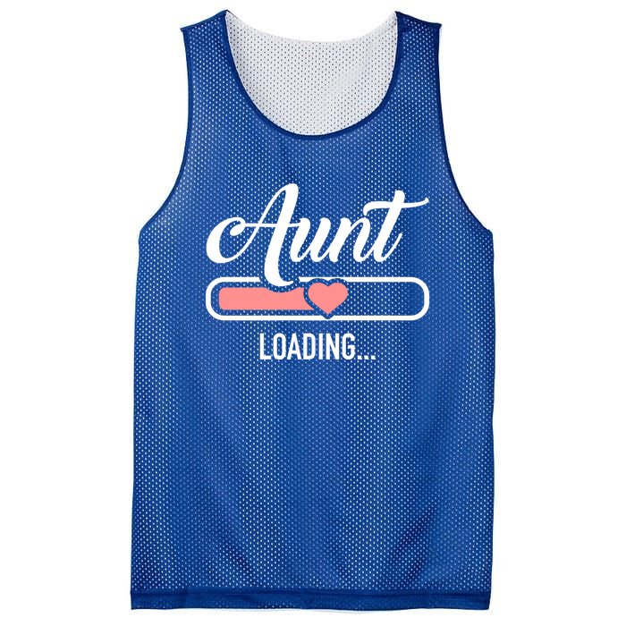 Aunt Loading Bar Gift Mesh Reversible Basketball Jersey Tank