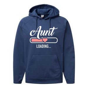 Aunt Loading Bar Gift Performance Fleece Hoodie