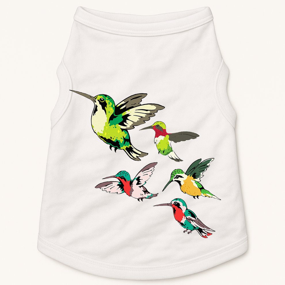Animal Lover Birdwatching Beautiful Bird Hummingbird Doggie Tank