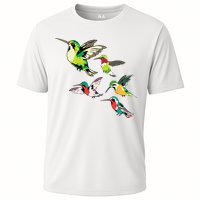 Animal Lover Birdwatching Beautiful Bird Hummingbird Cooling Performance Crew T-Shirt