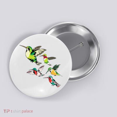 Animal Lover Birdwatching Beautiful Bird Hummingbird Button